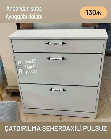 salafan satışı: Yeni, Açılan, 3 qapılı Düz dolab, Ayaqqabı dolabı, Azərbaycan — 4