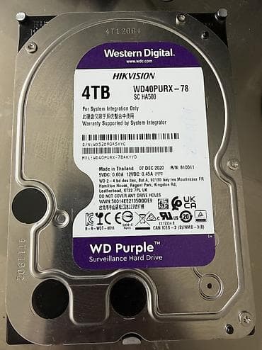 Daxili Sərt disk (HDD) 4 TB, 3.5", İşlənmiş