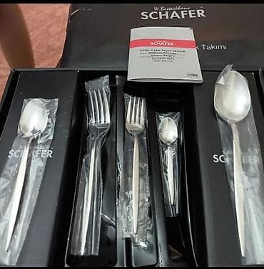 sumqayitda don: Schafer Solid 60 Parça qaşıq çəngəl dəstiSchafer qasiq desti 🌀 12 — 3