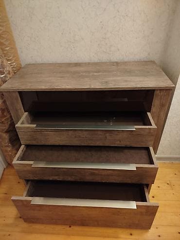 Açılan güzgülü komod - Material: ağac teksturalı laminat/MDFlam