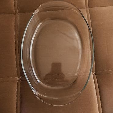 Şüşə oval bişirmə qabı - Material: istiliyədavamlı şüşə - Forma — 1
