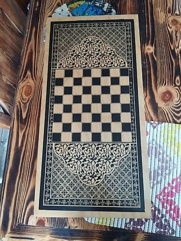Taxta-şahmat/nərd dəsti – Bakı temalı - Material: tam ağac (yüngül lalafo.az -da Taxta-şahmat/nərd dəsti – Bakı temalı - Material: tam ağac (yüngül
