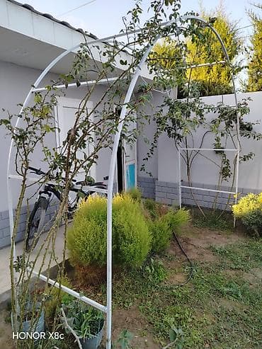 zontik sekilleri: Metal bağ tağı – sarmaşıq və güllər üçün dayaq konstruksiyası 2 dene — 1