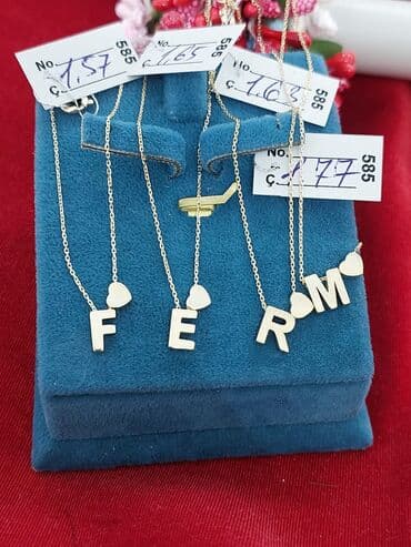 qizilin satis qiymeti: Boyunbağı, Sarı qızıl, 585 Əyar — 2