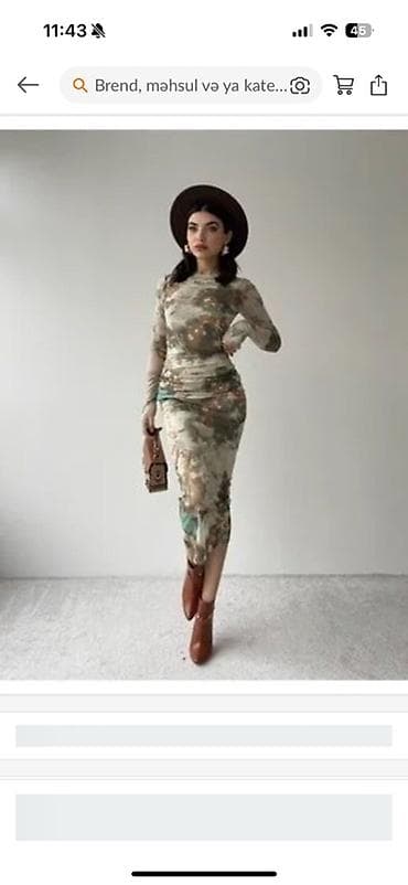 Mesh fakturalı, bodycon siluetli uzun don. - Dizayn: Aquarel effekti lalafo.az -da Mesh fakturalı, bodycon siluetli uzun don. - Dizayn: Aquarel effekti