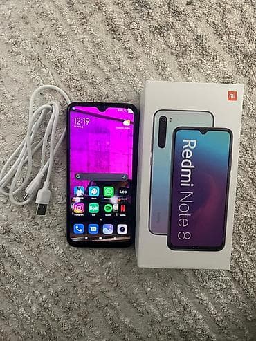 Redmi Note 8, 128 GB, rəng - Qara, İki sim kartlı