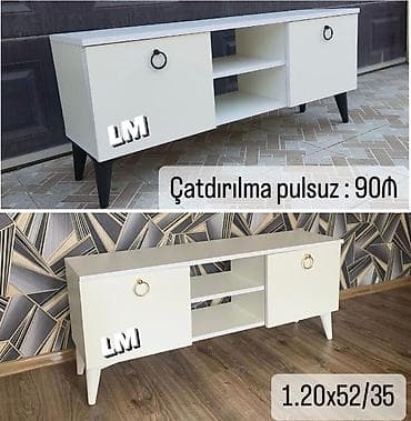 vitrin stend: TV STEND / TV altı Yeni və sifarişlə. Qiymət : 90₼ Ölçü  — 1