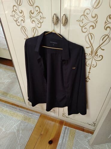 Аксессуары: Мужская рубашка, Dolce & Gabbana, XL, цвет - Черный — 1