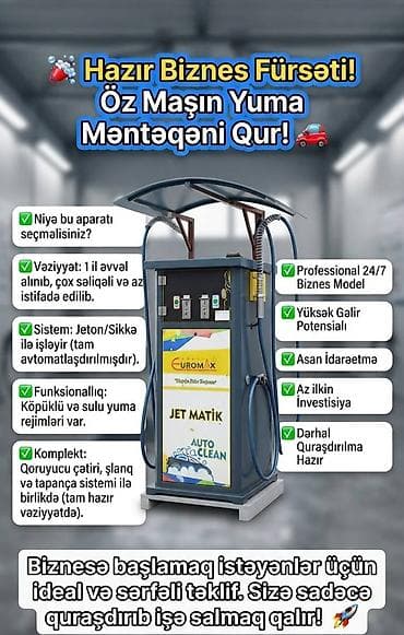 pane: Öz-özünə xidmət tipli Jet Matik maşın yuma aparatı – Euromax Auto — 1