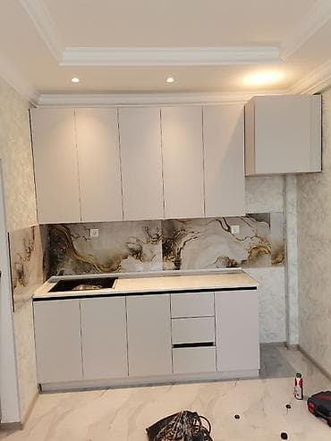 Sifarişlə mətbəx dəsti, Özü çəkən petlələr, MDF, Kredit yoxdur, Ünvandan götürmə, Pulsuz çatdırılma, Ödənişli çatdırılma — 3