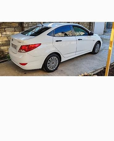 Транспорт: Hyundai Accent sedan – ağ rəng, 4 qapı, oz mawinimdi.son — 1