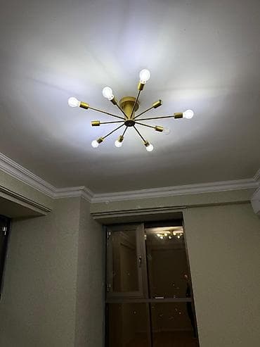 Çılçıraq, 10 və daha çox lampa, Metal