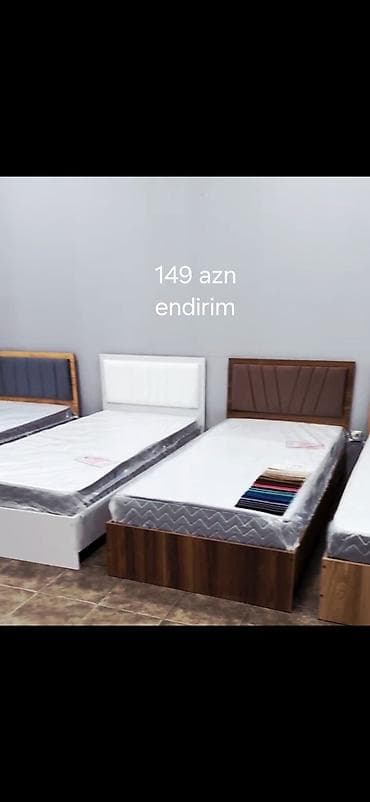 Tek nəfərlik çarpayılar – endirimli 149 AZN Müxtəlif dizaynlarda və