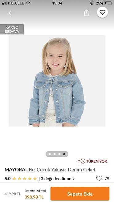 5-6 yaş uşaqlar üçün cins gödəkcə çox yumşaq materialı var. Yenidən — 1