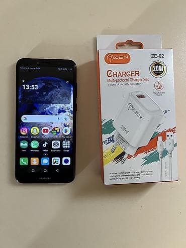 Huawei Y6p, rəng - Qara, Sensor — 1