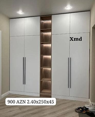 metbext skaflari: Məhsul: Divar dolabı - Ölçülər: 2.40 x 250 x 45 sm (eni x hündürlük x — 1