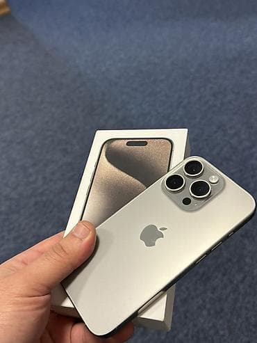 Kompüter, noutbuk və planşetlər: IPhone 15 Pro, 256 GB, Natural Titanium, Zəmanət, Face ID — 4