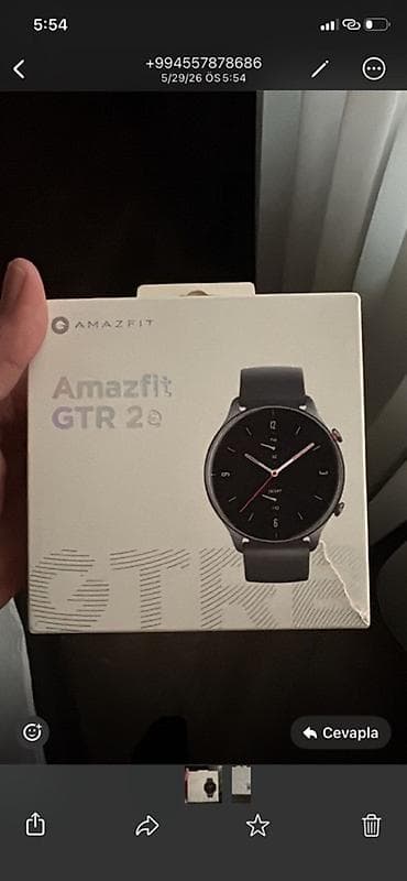 saat iphone: İşlənmiş, Smart saat, Amazfit, Suya davamlı, rəng - Qara — 3