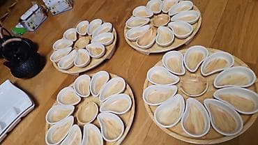 parnoy nədir: Ağ rəngli porselen servis dəsti - Böyük düzbucaqlı servis boşqabı — 2