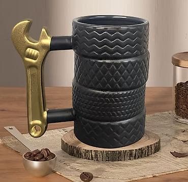 gence qab: Fincanlar, rəng - Qara, Keramika, 1 əd — 2