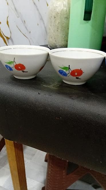 su gizdirici: Məhsul: Kiçik porselen kasalar dəsti (3 cüt – ümumilikdə 6 ədəd) — 2