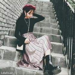 фатиновая юбка: . юбка плиссированная бархат новая . 1 ədəd qalıb. 4599 — 2