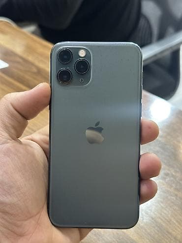 IPhone 11 Pro, 256 GB, Matte Midnight Green, Barmaq izi, Simsiz şarj, Face ID