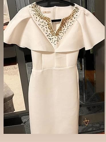 ziyafet geyimler: Zərif ziyafət geyimləri kolleksiyası 1) Bej rəngdə, qara xallı zərif — 2