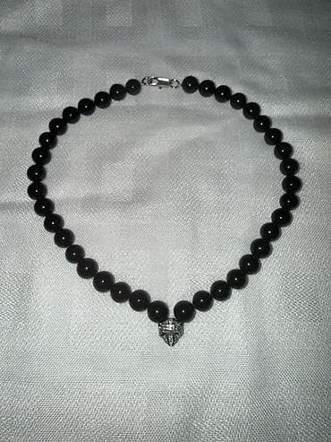 Çantalar: Boyunbağılar qara Aqat, Nefrit, Firüzə Cartier panter başı, təmiz əl — 2