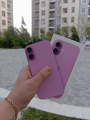 iphone 14 pro 128: IPhone 16, 128 GB, Çəhrayı, Zəmanət, Simsiz şarj, Face ID — 1