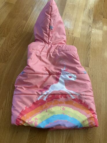 usaq ucun cins pencekler: Unicorn desenli balonka(jiletka) çox əla materialı var baha alınıb — 2