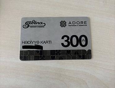 adore hədiyyə kartları: Məhsul: Sabina & Adore Parfumeriya və Kosmetika hədiyyə kartı — 1