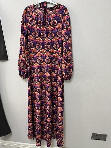 beden kremi: Maksı uzunluqda qadın donları – 2 fərqli naxış 1) Rəngarəng retro — 1