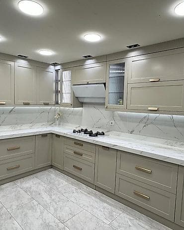 laminat mdf: Sifarişlə mətbəx dəsti, Özü çəkən petlələr, Mat laminat, Kredit yoxdur, Pulsuz çatdırılma — 1