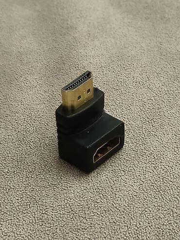 HDMI 90° bucaq adapteri - Tip: HDMI kişi (plug) → HDMI qadın (port) -