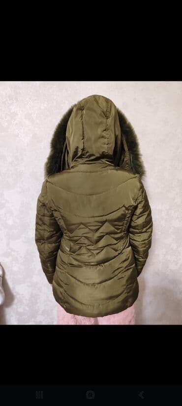 Üst geyimləri: Qadın üçün qış gödəkçəsi.Raz -Xl - Rəng: zeytun-yaşıl - Material — 3