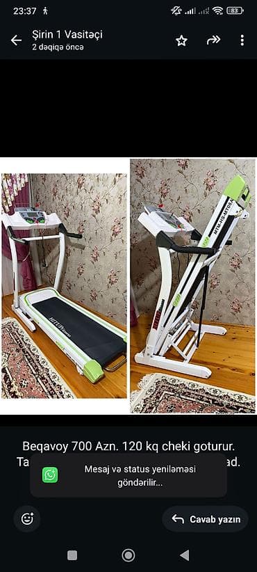 Beqavoy 700 Azn. 120 kq cheki goturur. Tam ishlek veziyyetde. Unvan
