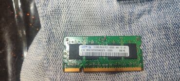 notebook ehtiyat hisseleri: Operativ yaddaş (RAM) Samsung, < 1 GB, 1333 Mhz, DDR2, Noutbuk üçün, İşlənmiş — 2