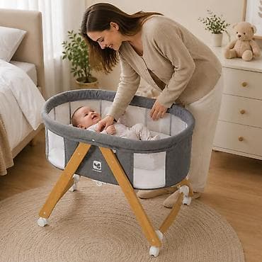 🆕 **Yeni Gəldi – Körpələr üçün Qatlana Bilən Beşik** 👶💛 ✨ Körpənizin — 1