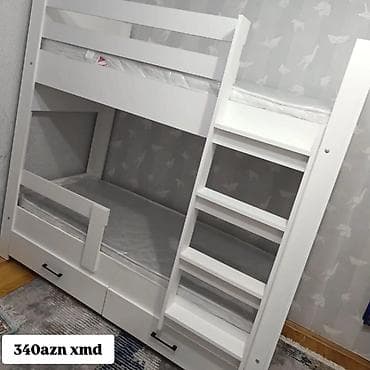 Oğlan və qız üçün, Çarpayı, Matras ilə, Siyirməli, Taxta — 1