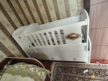 стол для кормления: Для девочки и мальчика, Четырехугольная, Колыбель, С матрасом, Без механизма качания — 2