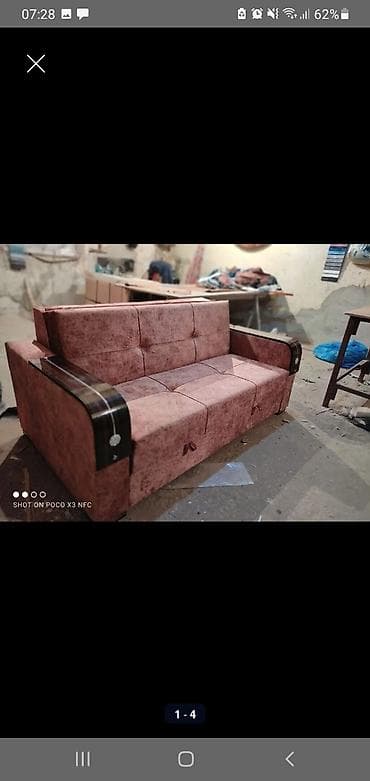 amerkanka divan: Раскладной диван, Раскладной, Без подьемного механизма, Ткань, Нет доставки — 3