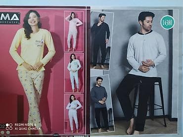 ev geyimler: 100 % pambıq kostyumlar S-2XL 14-18 azn L-4XL 17-22 azn Türkiyə — 5