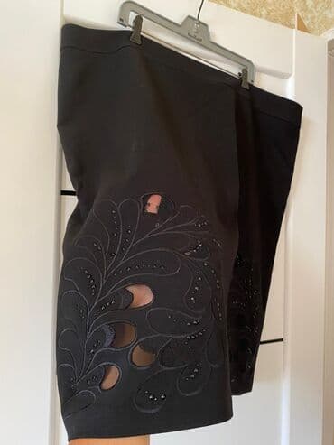 karandaş qadın ətəkləri: Midi Ətək, Cins, 2XL — 11