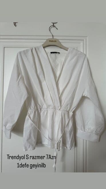 Alt paltarı: Leopar printli, bol kəsimli, şəffaf materialdan hazırlanmış bluz — 3