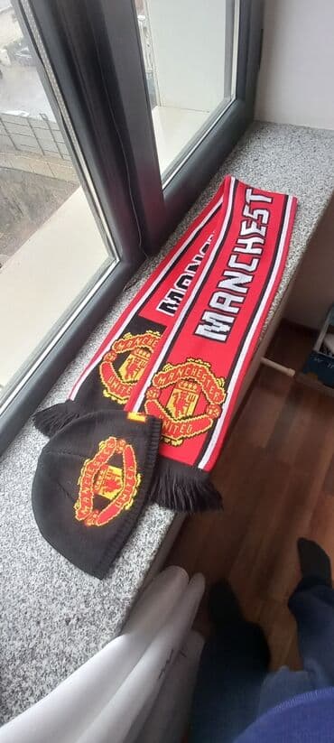 kişilər ucun papaq və şarf dəstləri: Papaq, Adidas, S/56, rəng - Qırmızı — 1