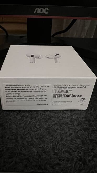 airpods pro: Yeni Simsiz (Bluetooth) Qulaqcıqlar, Apple, rəng - Ağ — 3