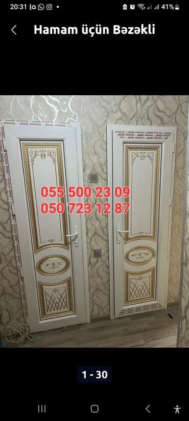 plastik qapı pəncərələr: Plastik Qapı Pəncərə Sigarişi. Kəyfiyyatli. Sərfəli — 29