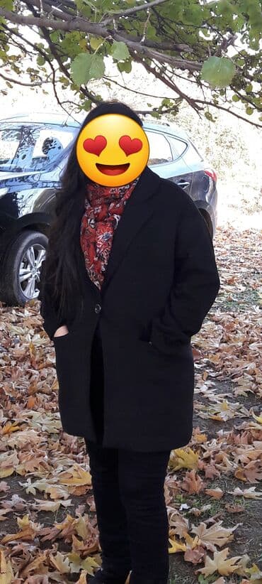 Palto, Mango, L, rəng - Qara