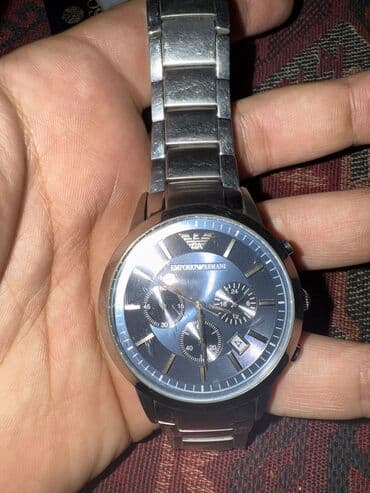 qzil saat: Qol saatı, Emporio Armani, rəng - Gümüşü — 2